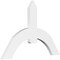 Ekena Millwork Archdale Architectural Grade PVC Gable Bracket, 48"W x 32"H x 2"D x 6"F, 16/12 Pitch GBP048X32X0206ARC00 - alternate 1